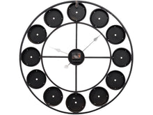 Load image into Gallery viewer, Smarty Iron Clock Roman Numerals Coloured Domed Glass