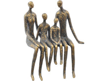 Load image into Gallery viewer, Sitting Family Of Four Shelf Sculpture