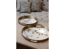 Load image into Gallery viewer, Vienna Antique Gold Set Of 4 Blossom Coasters
