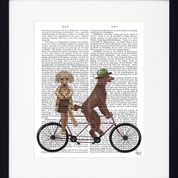 Load image into Gallery viewer, Dogs on Tandems Quirky Dog Prints
