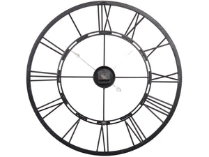 Libra Black and Gold Large Metal Skeletal Wall Clock| 70cm Wall Clock| Stylish Skeleton Clock | Skeletal Wall Clock