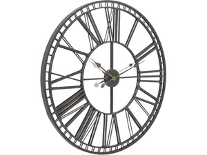 Oversize Skeleton Mirror Wall Clock