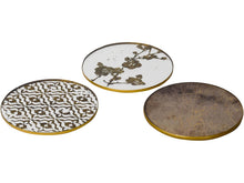 Load image into Gallery viewer, Vienna Antique Gold Set of 4 Atlas Coasters
