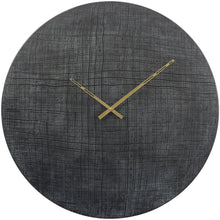 Load image into Gallery viewer, Extra Large Wall Clock| Textured Black And Green Aluminium Wall Clock| Statement Clock
