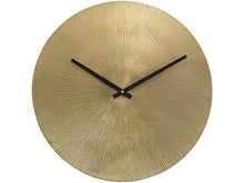 Load image into Gallery viewer, Antique Gold Starburst Aluminium Wall Clock
