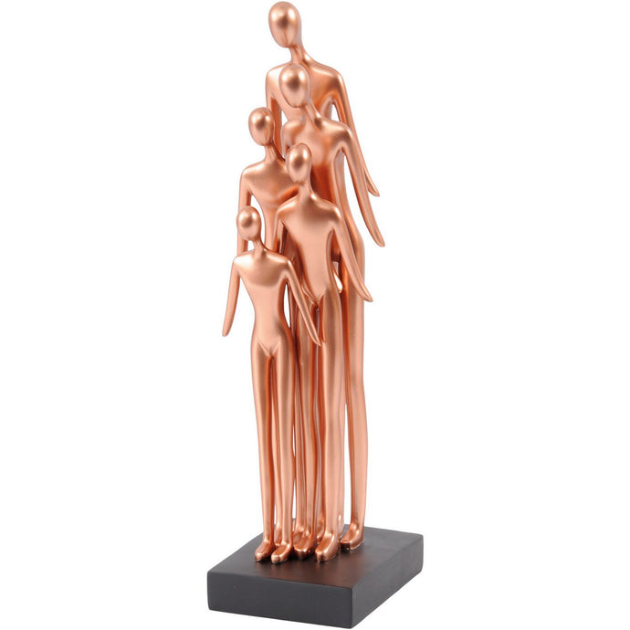 Libra Family Gathering Sculpture in Rose Gold