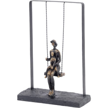 Load image into Gallery viewer, Mother and Baby on Swing Bronze Figurative Sculpture
