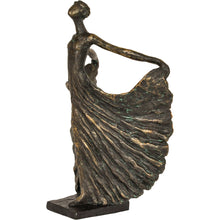 Load image into Gallery viewer, Poised Bronze Resin Lady Dancer
