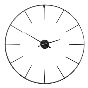 Black Skeleton Wall Clock 80cm diameter