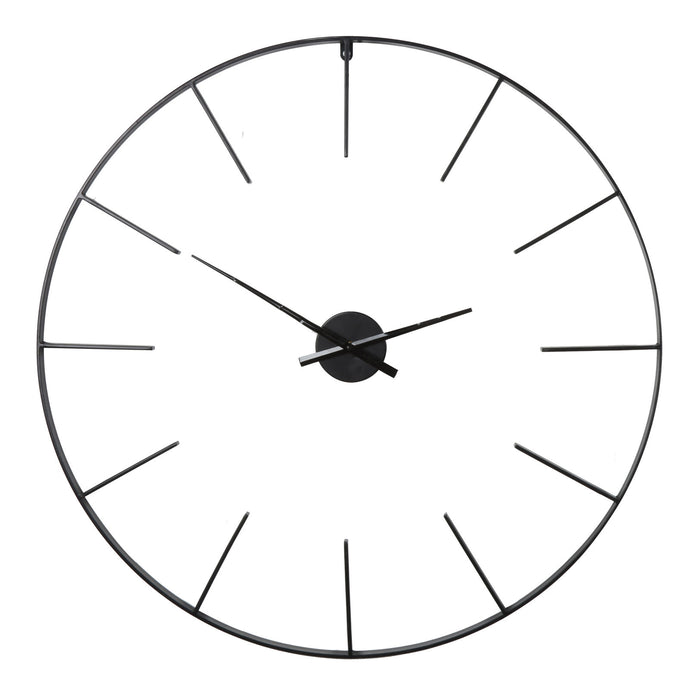 Black Skeleton Wall Clock 80cm diameter