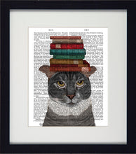 Load image into Gallery viewer, Funky Cat Framed Prints in Nine Different Designs
