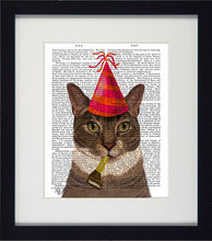 Load image into Gallery viewer, Funky Cat Framed Prints in Nine Different Designs
