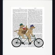 Load image into Gallery viewer, Dogs on Tandems Quirky Dog Prints
