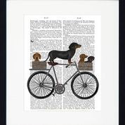 Load image into Gallery viewer, Dogs on Tandems Quirky Dog Prints
