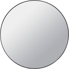 Load image into Gallery viewer, Round Mirror with Slim Black Metal Frame, Medium
