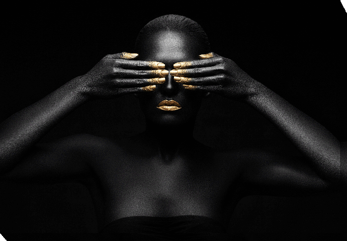 Golden Touch Canvas Print