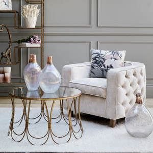 Velvet Crane Print Cushion
