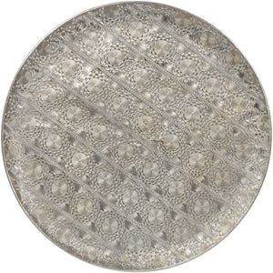 Antique Silver Filigree Wall Disc| Metal Wall Art| Iron Wall Sculpture| Wall Plate| Large Wall Art| Wall Decor| Silver Wall Art